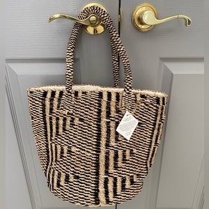 NWT INNE STUDIOS Liza tote bag- black and white mix